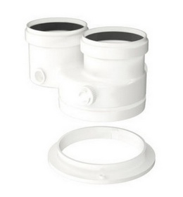 Připojovací kus kouřovodu 2 x 80 mm PP V2