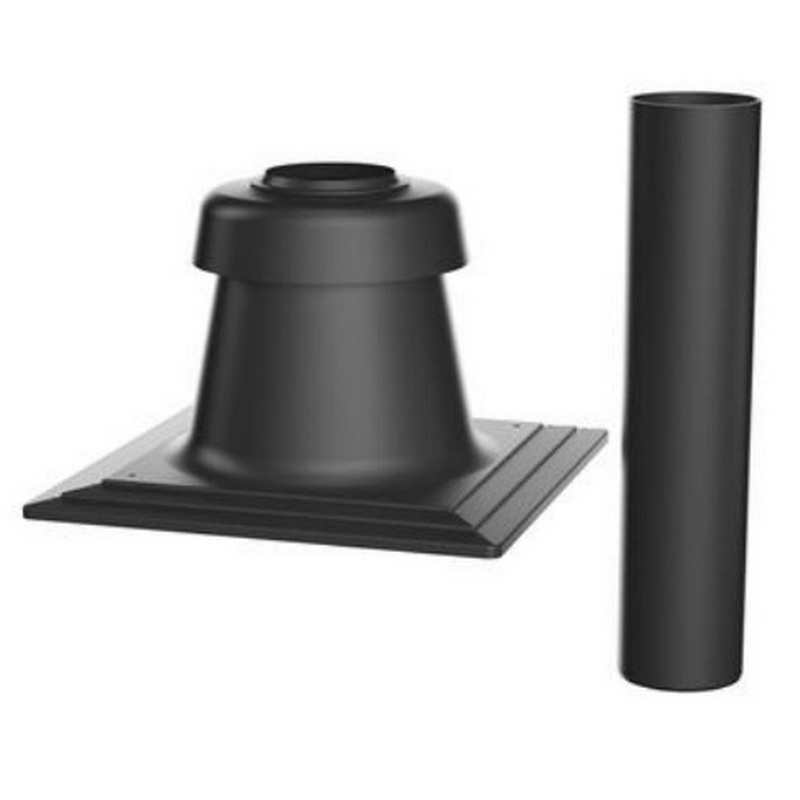Kryt komínu pro DN60 plast.černý